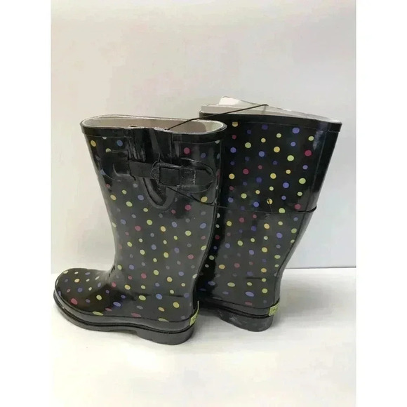 Western Chief Womens Printed polkadot Tall Waterproof Rain Boot new - Picture 3 of 8